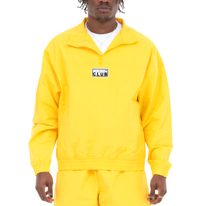 Pro Club Men's Comfort Cotton/Nylon Half Zip Track Jacket