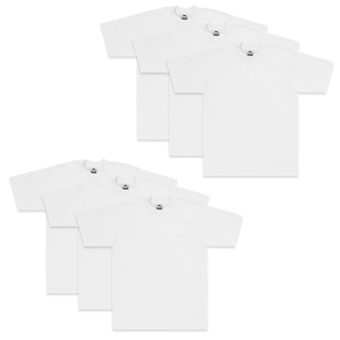 Pro Club Men's Short Sleeve T-Shirt Heavyweight Cotton Pro Club Pro Club Classic Crewneck Top | SHEIN A
