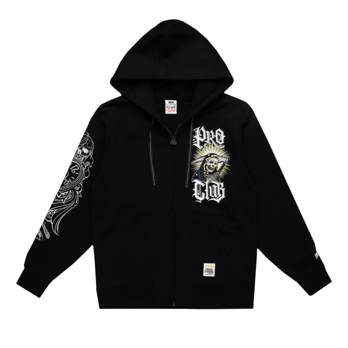 Proclub x Mr.Cartoon コラボ　カスケードジャケット PC X MC CLOCKWORK ZIP UP HOODIE Black
