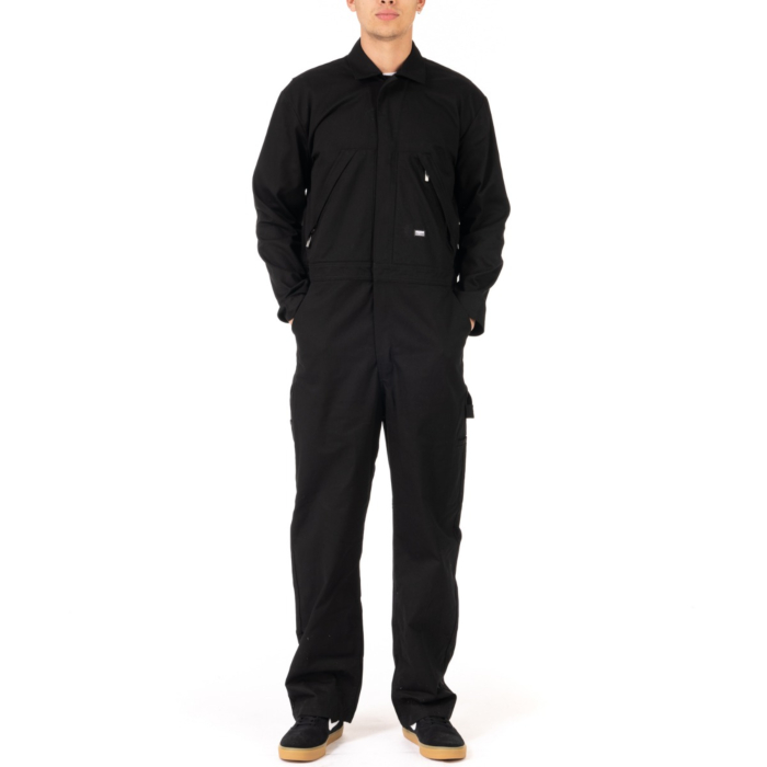 ［完売品］PROCLUB BOX LOGO WASH セットアップ　ブラック Pro Club Men's Workwear Premium Long Sleeve Coverall