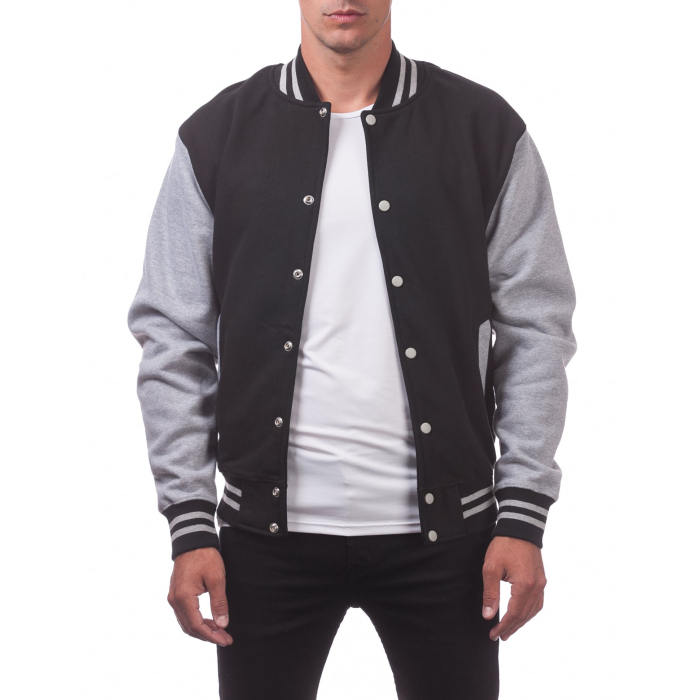 Pro Club Men's Varsity Fleece Baseball Jacket