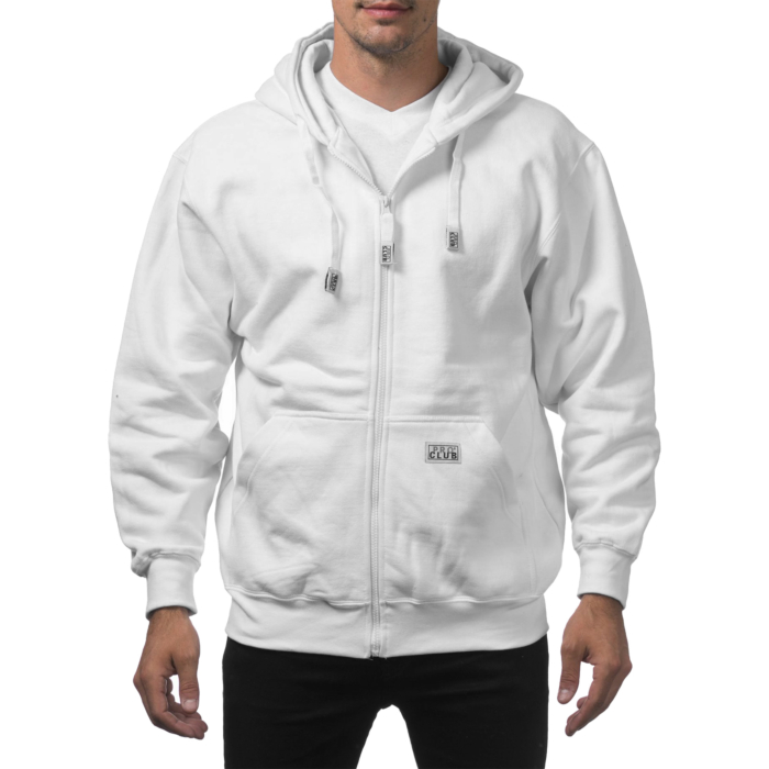 Pro Club Men's Heavyweight Full Zip Fleece Hoodie