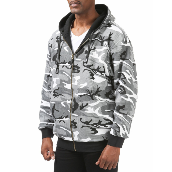 トップス PROCLUB camouflage reversible hoodie Full Zip Hoodie Pro Club Reversible Hoodie PROCLUB Camouflage