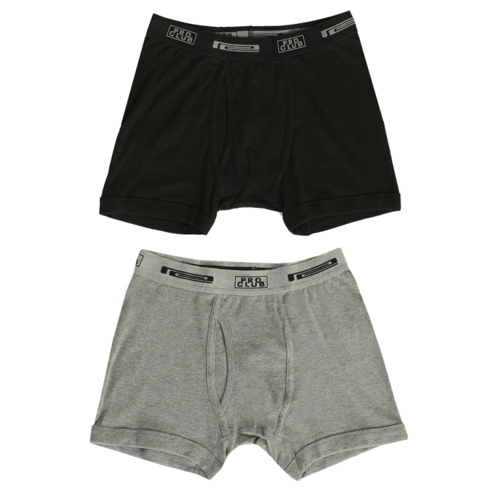 Pro Club Men's 2-Pack Comfort Soft Cotton Boxer Brief
