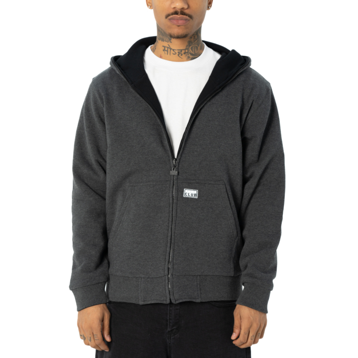 Pro Club Men's Reversible Thermal Zip-Up Hoodie