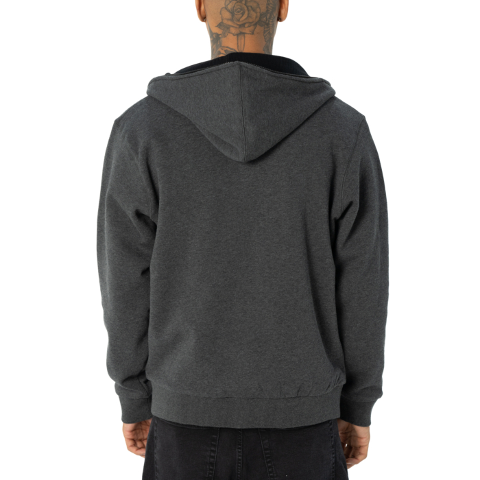 Pro Club Men's Reversible Thermal Zip-Up Hoodie