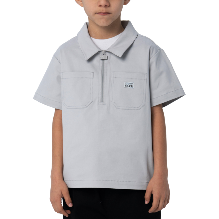 Pro Club Men's Kid's Quarter Zip Work Shirt