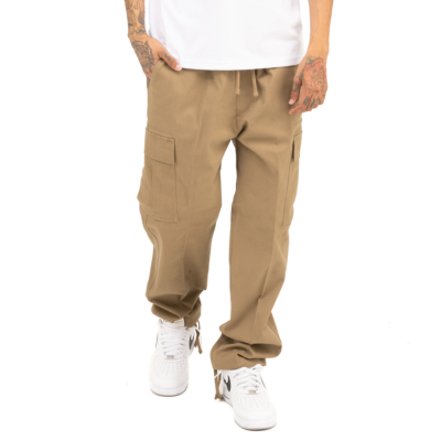 CARGO LOUNGE PANT-Khaki-Small