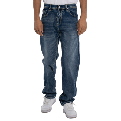 Heavyweight Relaxed Fit Denim Pant-Dark Stonewash Denim-30"