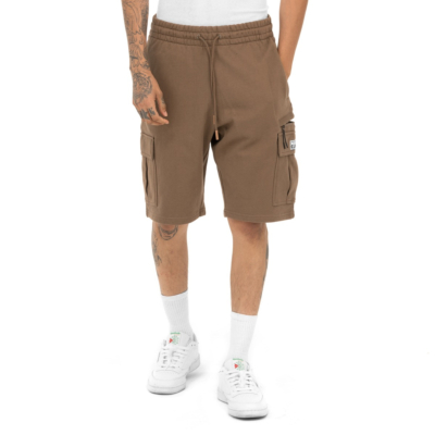 Comfort French Terry Cargo Short - 11 Inch Inseam-Taupe Haze-Small
