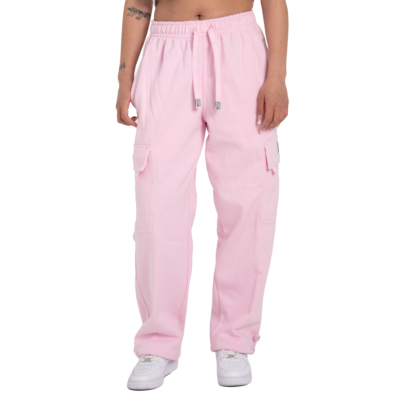 Men&#039;s Heavyweight Fleece Cargo Pants-X-Small -Pink