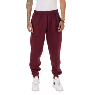 Men&#039;s Jogger Fleece Long Pants-Small-Maroon