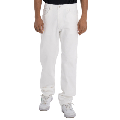 Heavyweight Relaxed Fit Denim Pant-White-30"