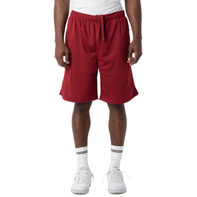 Pro Club Men's Comfort Mesh Athletic Shorts, Burgundy