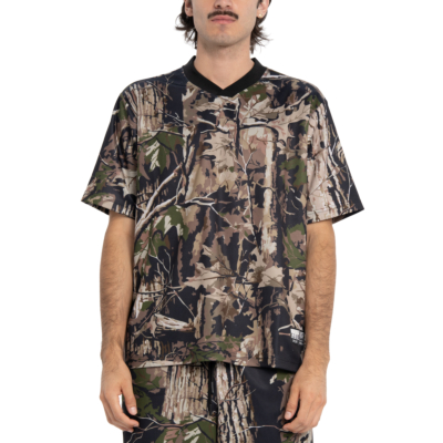 Comfort V-Neck Soccer Jersey-Tree Camo-Small