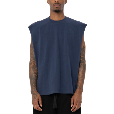 Men&#039;s Heavywide Muscle Tee-Navy-Small