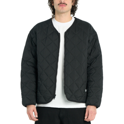 Heavyweight Quilted Liner Jacket-Black-Small