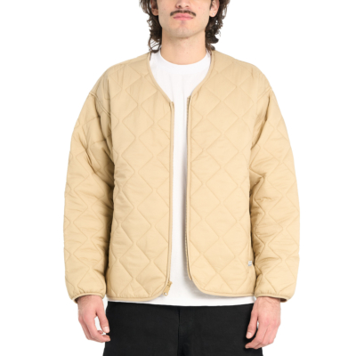 Heavyweight Quilted Liner Jacket-Khaki-Small