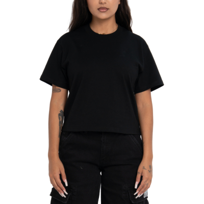 Women&#039;s Heavyweight Short Sleeve Tee-Black-X-Small 