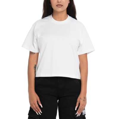 Women&#039;s Heavyweight Short Sleeve Tee-White-X-Small 