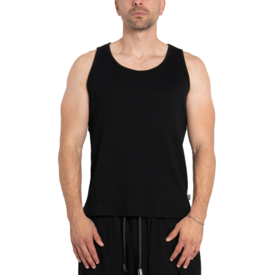 Men&#039;s Heavyweight Thermal Tank-Black-Small