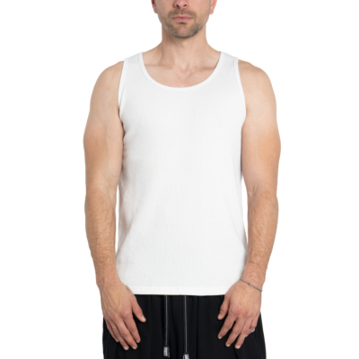 Men&#039;s Heavyweight Thermal Tank-White-Small