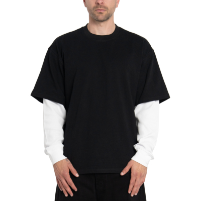 Heavywide 2Fer Thermal Long Sleeve-Black/Snow White (2Fer)-Small
