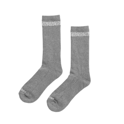PC Link Crew Sock, Gray/White, Small