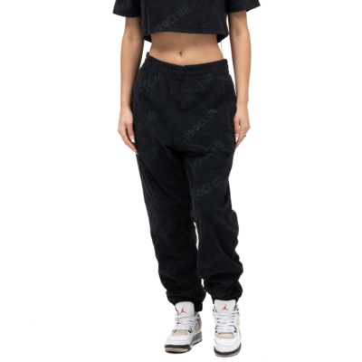 TERRY CLOTH SWEATPANT-Black- X-Small