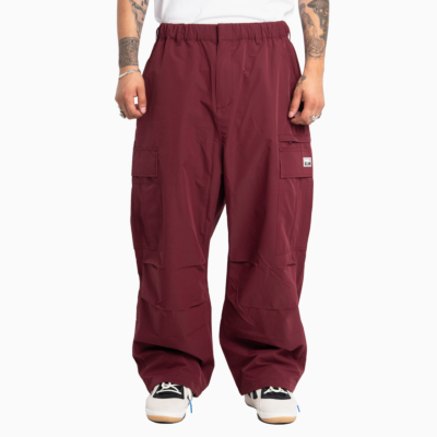 Performance Oversized Cargo Pant-Maroon-Small