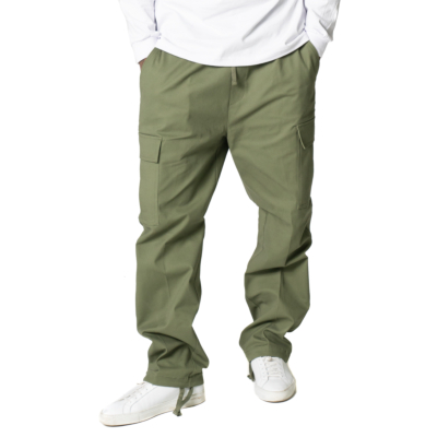 Men&#039;s Heavyweight Stretch Twill Cargo Lounge Pant-Moss Green-Small