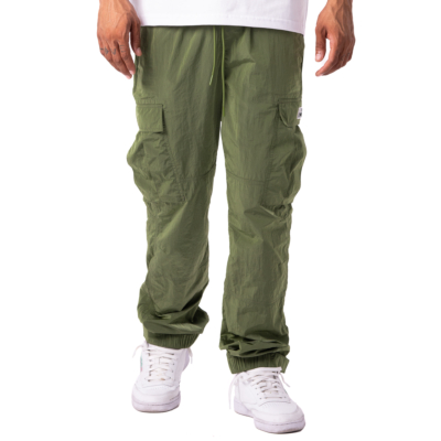 Men&#039;s Comfort Metallic Nylon Cargo Pant-Olive-Small