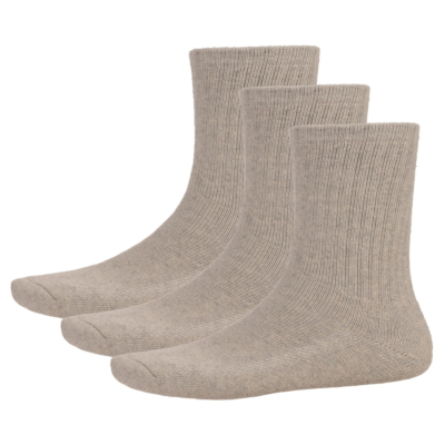 Heavyweight Crew Socks, Heather Gray, 09-11