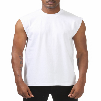 Pro Club Men's Heavyweight Sleeveless Muscle T-Shirt, Snow White