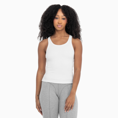 Heavyweight Rib Tank-White-X-Small 