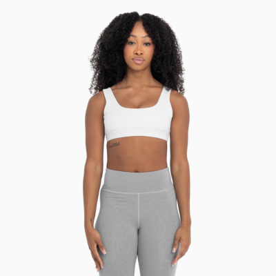Performance Sports Bra-White-X-Small 