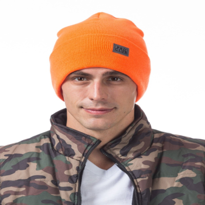 Beanie, Safety Orange (Cuffed)