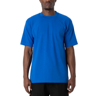 Men&#039;s Heavyweight Cotton Short Sleeve Crew Neck T-Shirt, Royal Blue, Small