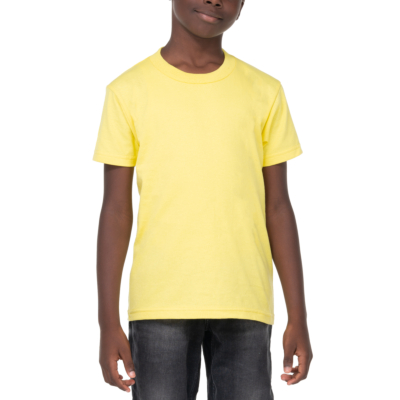 Youth Short Sleeve Crew Neck, Yellow, X-Small