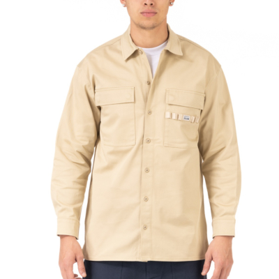 MECHANICS LS SHIRT-Khaki-Small