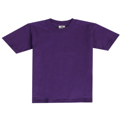Youth Short Sleeve Crew Neck, Purple, X-Small