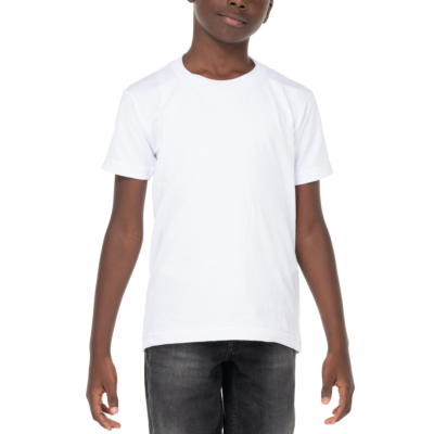 Youth Short Sleeve Crew Neck, Snow White, X-Small