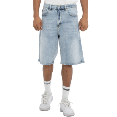 Heavyweight Relaxed Fit Denim Short-Light Stonewash Denim-30"
