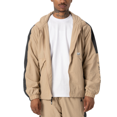 Full Court Windbreaker Jacket, Khaki, Small