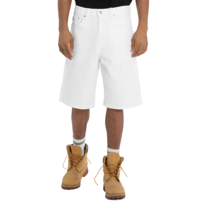 Heavyweight Relaxed Fit Denim Short-White-30"