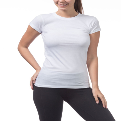Short Sleeve Crew Neck Tee, Snow White, Small