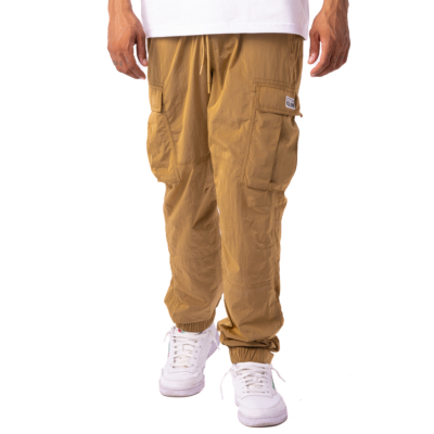 Men&#039;s Comfort Metallic Nylon Cargo Pant-Gold-Small