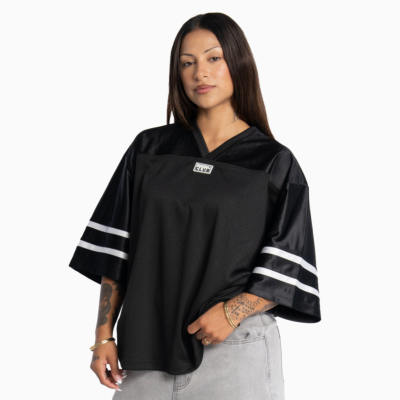 Heavyweight Football Jersey-Black-X-Small 
