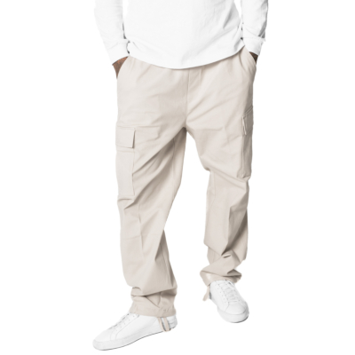 Men&#039;s Heavyweight Stretch Twill Cargo Lounge Pant-Moonbeam-Small