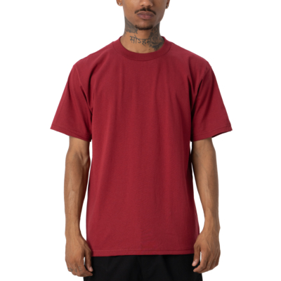 Comfort Cotton Short Sleeve T-Shirt, Maroon, Small